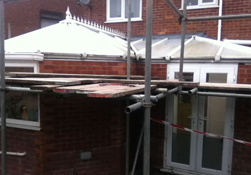 insulated conservatory roof installed by r worthington and sons roofing bolton