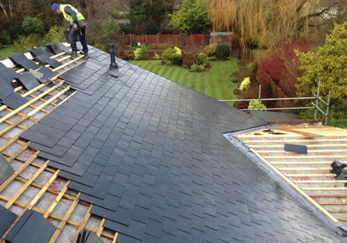 new roof slates installed by r worthington and sons roofing bolton